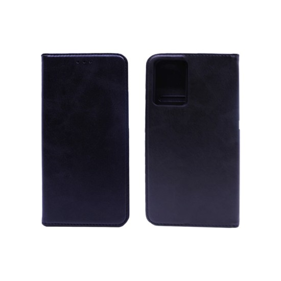 Leather Flip Cover with Internal Pocket for TCL 40 SE Black Leather Flip Cover with Internal Pocket for TCL 40 SE Black